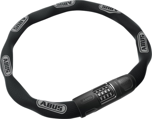 ABUS Chain Lock 8808C - sturdy combination lock made of specially hardened steel - easily readable numbers with cover - ABUS security level 9 - 110 cm - Black