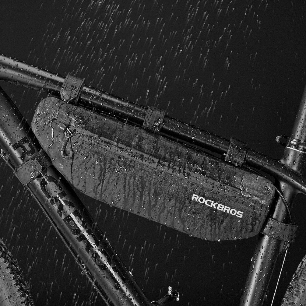 ROCKBROS bike frame bag waterproof triangle bag approx. 3L black