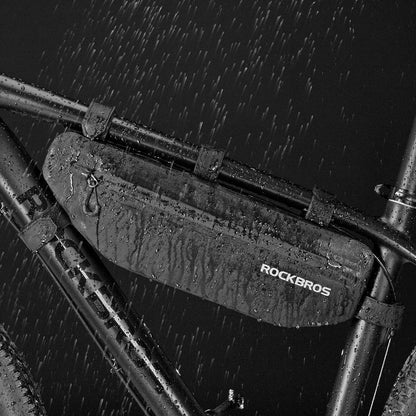 ROCKBROS bike frame bag waterproof triangle bag approx. 3L black