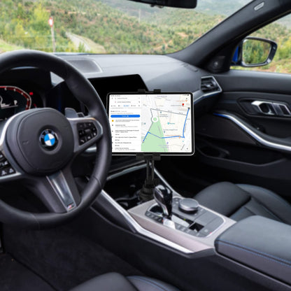 Oilcan car mount tablet cup holder, drink holder car iPad holder [Stable & Durable], car cup holder for iPad Pro Air Mini, Galaxy, Lenovo, Huawei, iPhone, etc. (4-12.9 inches)