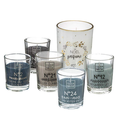 Atmosphera - Original Advent calendar with 25 scented candles in jars with quotes, perfumed.