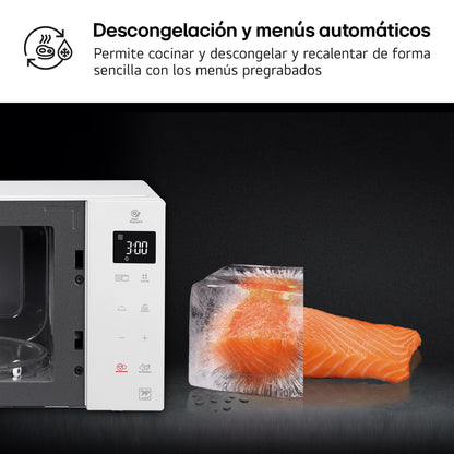LG - Microwave, Grill, Smart Inverter White