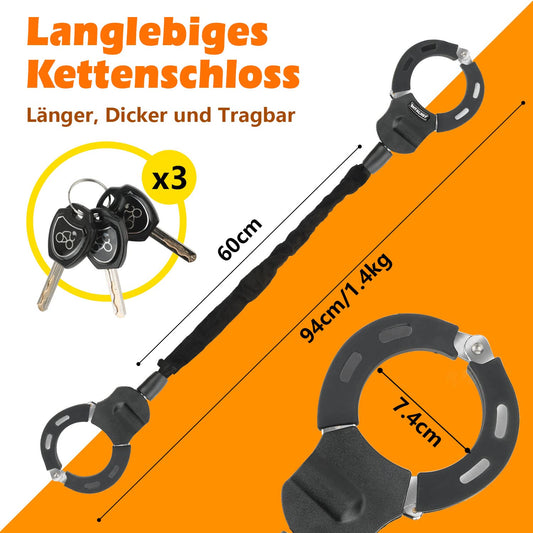 E-Scooter lock, lock for E-Scooter and scooter lock, robust security handcuff cable lock for bike, scooter, Segway, Ninebot, Xiaomi, NIU and scooter lock.