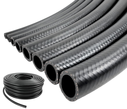 8m NBR petrol hose Ø 4 x 10 mm fuel hose diesel hose 100°C ** MANY SIZES & LENGTHS ** oil hose fabric-reinforced rubber hose oil line DIN 73379 fuel line car automotive