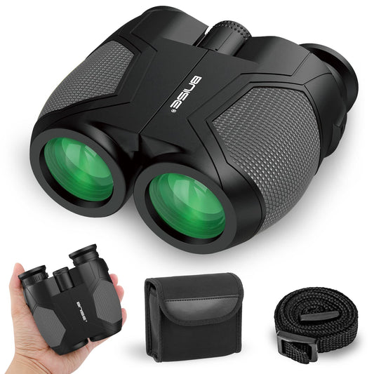 12x25 Compact Binoculars for adults and children, small binoculars with low light vision for bird watching, theater and concerts, hunting and sports games.