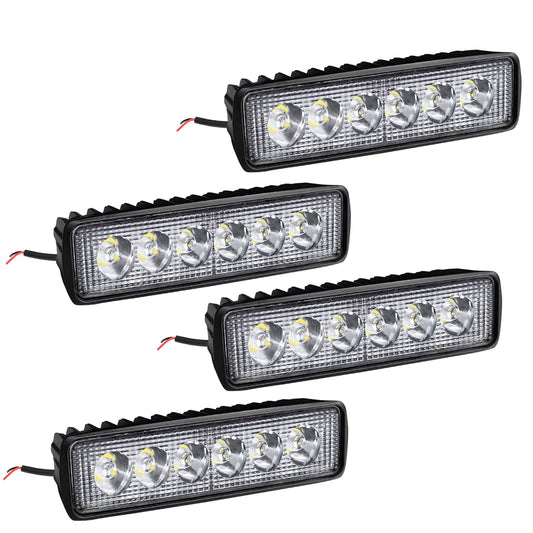 HENGMEI 18W LED work light reflector spotlight working light LED additional spotlight floodlight for off-road agricultural tractor (4X18W)