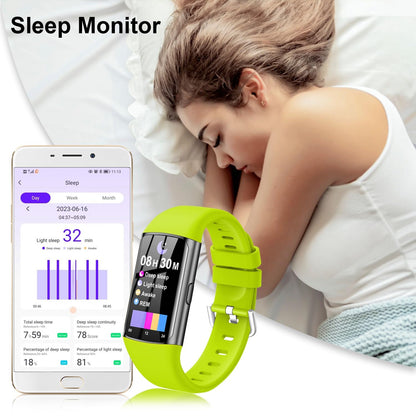 Tipmant Fitness Tracker, 1.47" HD touchscreen Smartwatch with heart rate monitor, sleep tracker, step counter, calories, SpO2, IP68 waterproof fitness watch for women and men.