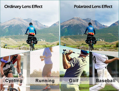 ROCKBROS Bike Glasses Polarized Sunglasses with 5 Interchangeable Lenses for Women Men Sports Glasses Cycling Running Fishing for Outdoor Sports.