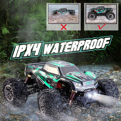 VATOS Remote Control Car 4WD RC Car 26 km/h All Terrain Car 1:20 RC Monster 2.4 GHz Electric Racing Truck RC Crawler Toy Car for Adults and Kids (Green-1)