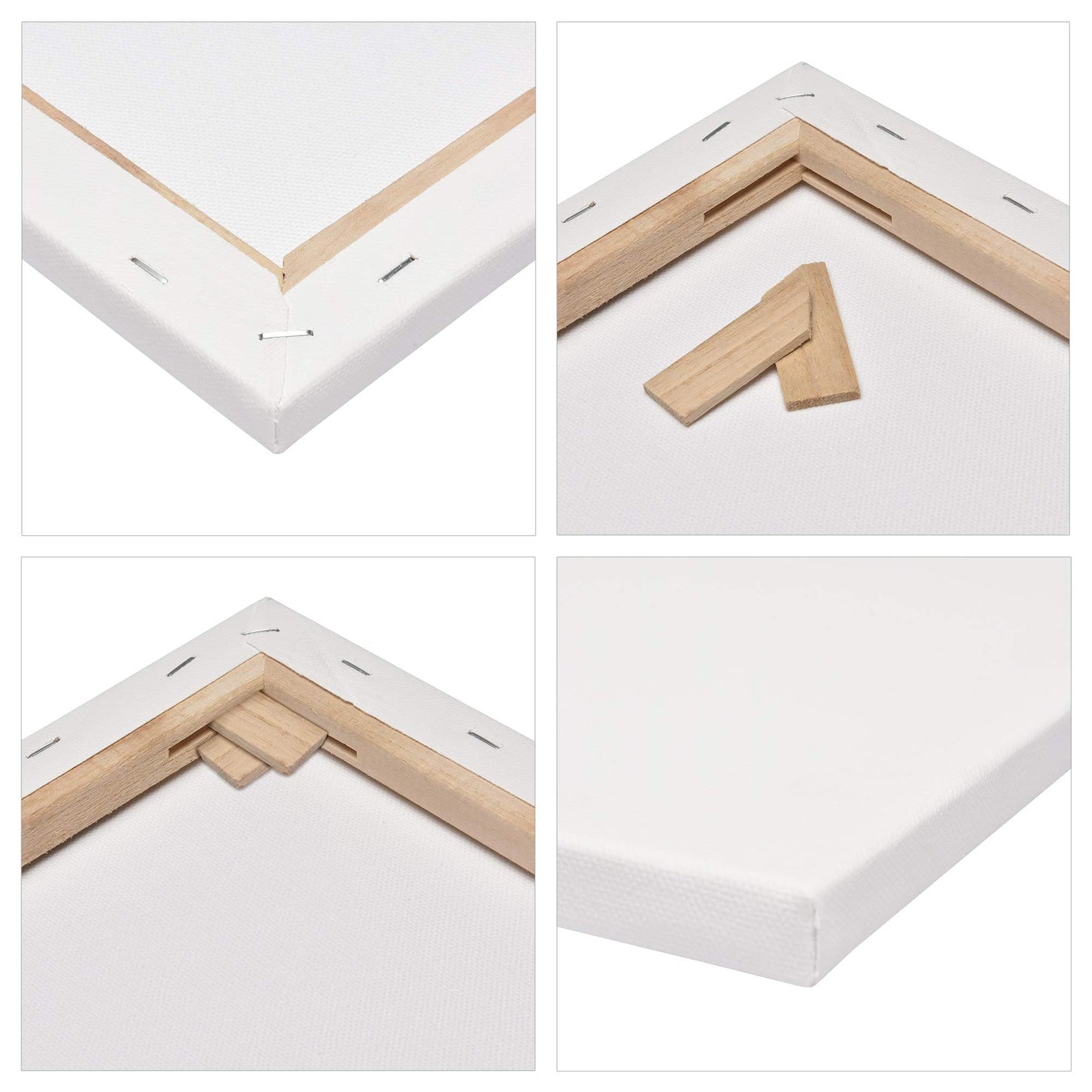 Canvas painting set of 2 stretched canvases for acrylic paints, 80x140 cm each. Made of FSC® certified cotton, ready for your creative ideas.