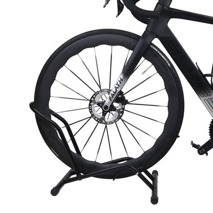 MEGHNA Bicycle Stand Professional Floor Free-standing Stand Adjustable Bike Parking Stand for all bikes 16''-29'' Mountain Bike Road Bike MTB Black