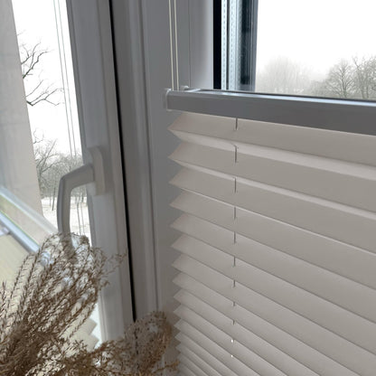 Home-Vision® Premium pleated blind without drilling with easy-fix clamp blinds for windows indoors (Grey W40cm x H120cm) Easy-fix clamp brackets blackout opaque sun protection blinds for windows & doors