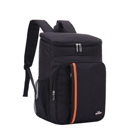 MCXKJ 22L Cooler Backpack Picnic Bag, Large Insulated Cooler Bag for Men and Women for Beach, Picnic, Camping, BBQ, Hiking Meals and Drinks (Black)