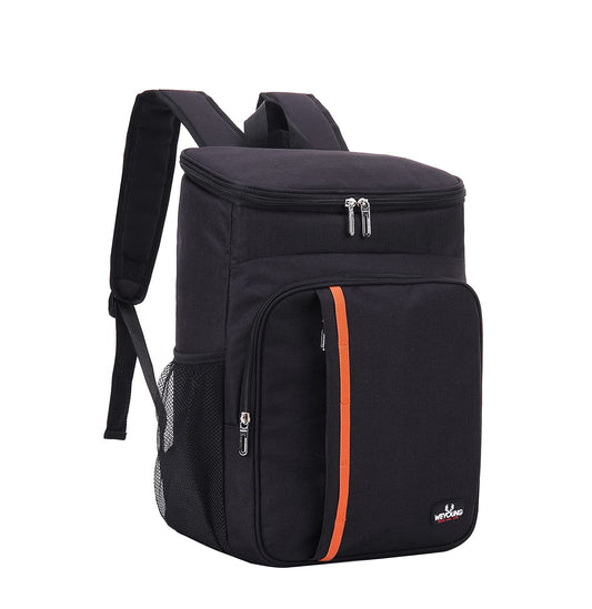 MCXKJ 22L Cooler Backpack Picnic Bag, Large Insulated Cooler Bag for Men and Women for Beach, Picnic, Camping, BBQ, Hiking Meals and Drinks (Black)
