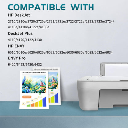 ZIPRINT 305 XL cartridges Compatible with HP 305 Printer cartridges for DeskJet 2700 2720 2710 DeskJet Plus 4120 4130 4110 4100 Envy 6000 6010 6020 6030 6032 Pro 6400 6420 (Black/Color, 2-Pack)