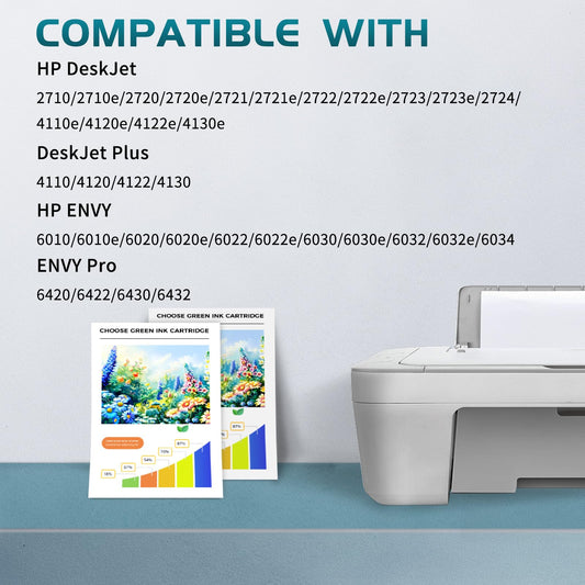 ZIPRINT 305 XL cartridges Compatible with HP 305 Printer cartridges for DeskJet 2700 2720 2710 DeskJet Plus 4120 4130 4110 4100 Envy 6000 6010 6020 6030 6032 Pro 6400 6420 (Black/Color, 2-Pack)