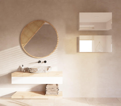 PLATAN ROOM bathroom cabinet 80/120/160/200/240 wide bathroom furniture folding wall cabinet glossy matt white (white matt/white glossy, 80 x 40 x 25)