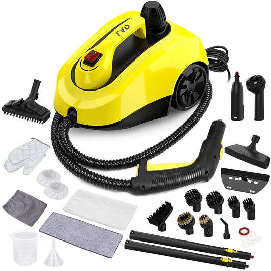 TVD steam cleaner, upholstery cleaner device, steam cleaner with 5m extra long power cord for floor steamer, oven, carpet, sofa, upholstery, bed bugs