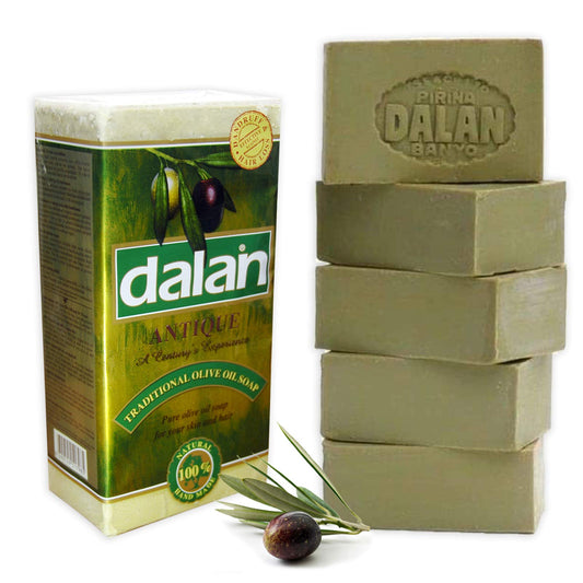 Naturally 100% Pure Olive Oil Soap Dalan Turkish Bath Handmade Turkey X 10 Bars