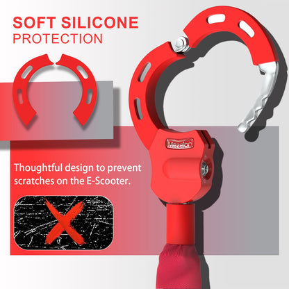 Mezelon E Scooter Lock 8mm | Bike lock | High security locks | Handcuff lock | Heavy duty locks for E scooters/bikes/e-bikes/motorcycles.