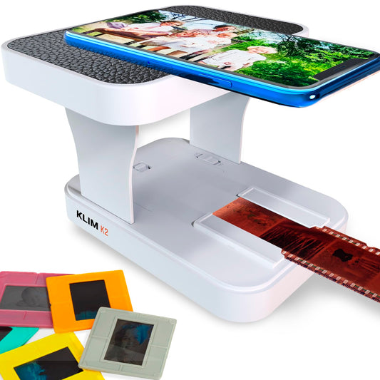 KLIM K2 Mobile Film Scanner 35mm + NEW + Positive & Negative Slide Scanner + Photo Scanner for digitizing + Slide Scanner + Your own development station at home + Digitize slides yourself.