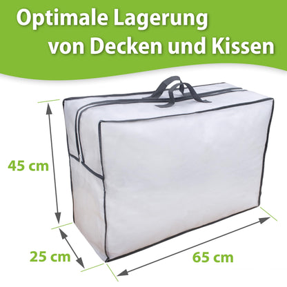 franknature 2x Storage Bag for Blankets - Bag for storing bedding
