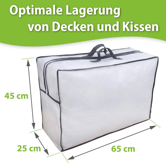 franknature 2x Storage Bag for Blankets - Bag for storing bedding