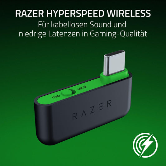 Razer Kaira HyperSpeed - Wireless multi-platform gaming headset for Xbox (HyperSpeed Wireless, Triforce 50 mm driver, HyperClear cardioid mic, FlowKnit memory foam ear cushions) Black
