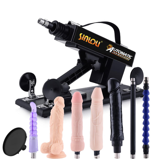 Sex machine, fuck machine with 8 accessories, diameter 8.9 cm Love machine adapter, adult sex toy for women vagina anal orgasm, 3XLR Huge penis for G-spot stimulation...