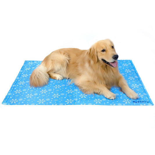 Nepfaivy Cooling Mat for Dogs and Cats Large - 120x80cm Cooling Blanket for Dogs Self Cooling with Non-toxic Gel, Dog Cooling Mat Cat Cool Gel Pad for Large Pets or Humans