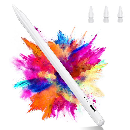 Variglass Pen for iPad 2018-2025 - 2X Fast Charging, Tilt Sensitivity, and Palm Rejection - Stylus Pencil for Apple Pencil with iPad 11/10/9/8/7/6/A16, Pro 3/4/5/6/M4, Air 3/4/5/M2/M3, Mini 5/6.
