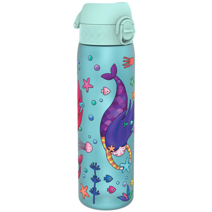 ION8 water bottle, 500ml, Leak-proof, One-handed opening, Secure locking, Dishwasher safe, BPA-free, Carry handle, Flip lid, Easy to clean, Climate neutral, Mermaids