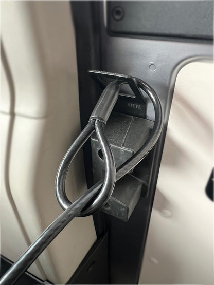 STYYL Slide-Y-Lock is the additional security lock for sliding doors, suitable for the Ducato, Jumper, and Boxer vans.