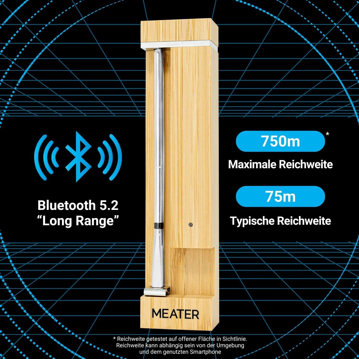 MEATER Pro / 2 Plus: The Next Generation Smart Meat Thermometer | Heat-resistant up to 550°C | Long-range, 100% waterproof, Multi-sensor Technology | Kitchen, BBQ, and Grill