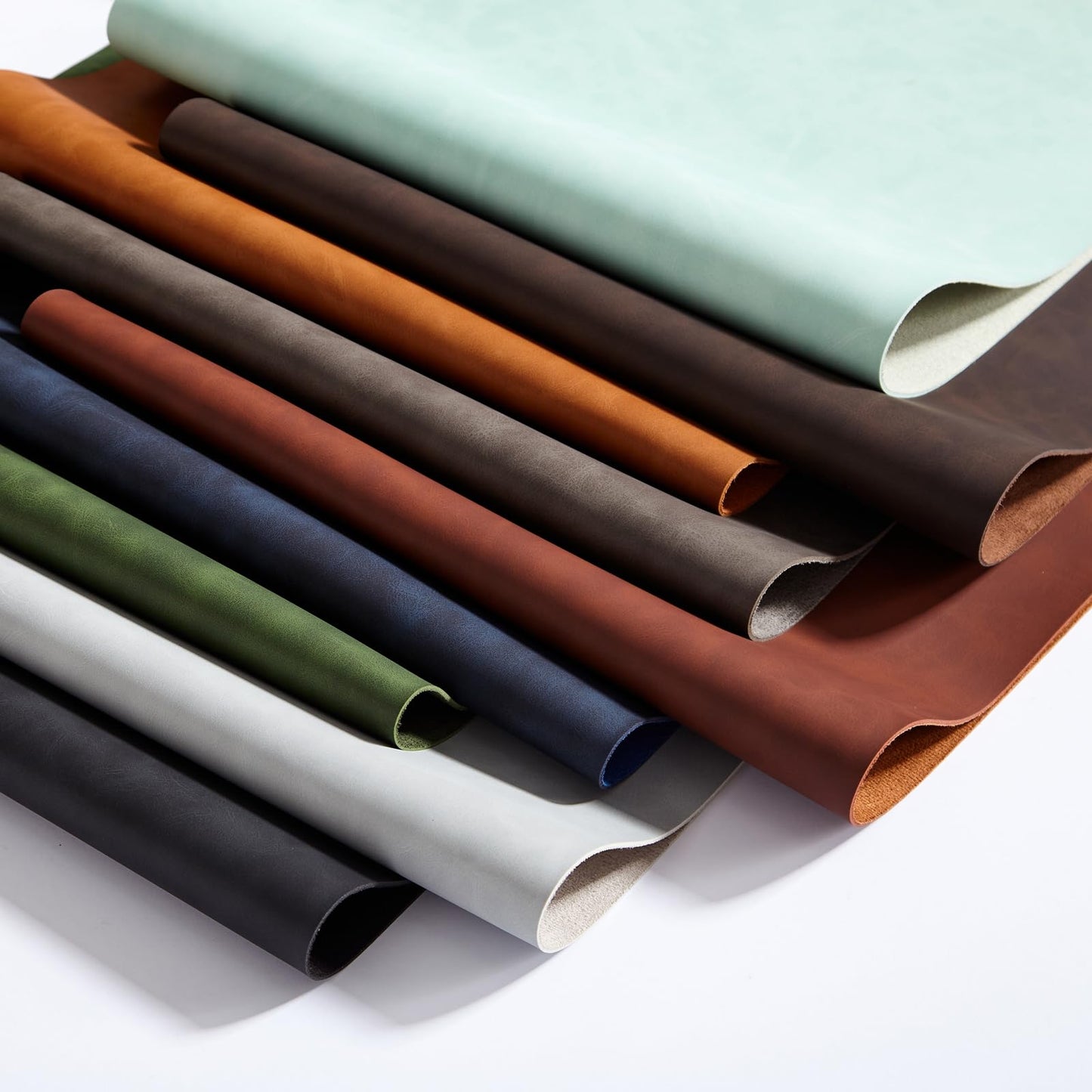 Lllunimon Large Leather Desk Pad Protector Mouse Pad PU Leather Desk Mat Large Mouse Pad Non-Slip Table Mats Mouse Mat Waterproof Writing Pad for Office and Home (Light Green, 120x60cm)