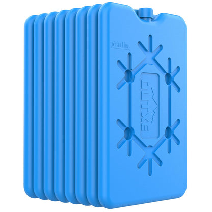 OUTXE 8-pack Ice Packs for lunch, cooler bag, and small cooler - Ice packs for cooler bag - Extra Thin & Long Cooling Performance on the go