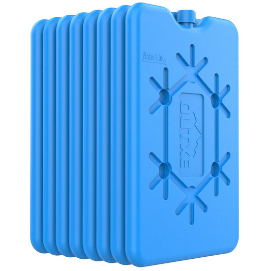 OUTXE 8-pack Ice Packs for lunch, cooler bag, and small cooler - Ice packs for cooler bag - Extra Thin & Long Cooling Performance on the go
