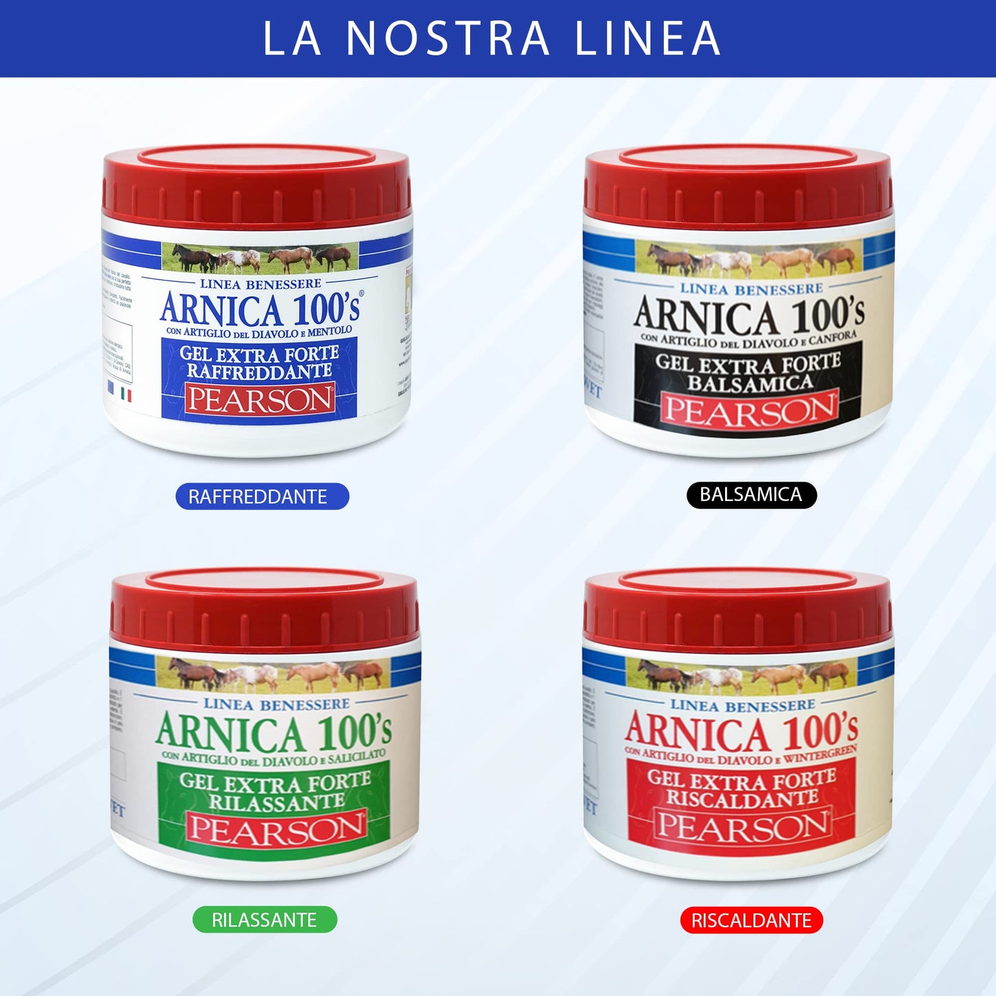 ARNICA 100'S - Arnica for horses, cooling gel Extra Forte by Pearson [500ml]. Arnica Gel Forte, cream with devil's claw and menthol. Regenerating and relaxing ointment.