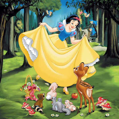 Ravensburger children's puzzles - 09339 Snow White, Cinderella & children's puzzle - 09346 Palace Pets - Belle, Cinderella and Rapunzel - Puzzle for children ages 5 and up, Disney puzzle with 3x49 pieces.