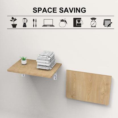 YUMORE Folding Shelf Brackets Heavy Duty 400mm White - 2 Pcs Metal Folding Brackets Wall Table Supports Folding Shelf Brackets for DIY Folding tables Benches Shelves Space-saving, Max Load 330lbs