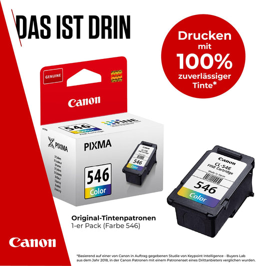 Canon Ink Cartridges - CL-546 Original C/M/Y Printer Cartridge - Prints up to 180 A4 pages (1 x color cartridge)