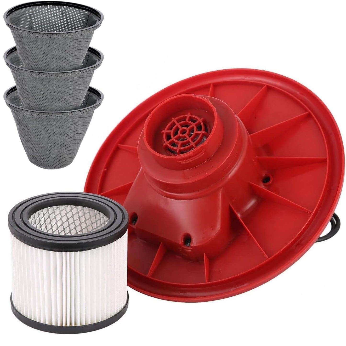 Ash vacuum 20L 1650W fireplace vacuum with HEPA filter + 3X bag filter, 2m suction hose + 4 wheels vacuum cleaner ash vacuum for fireplace SN184