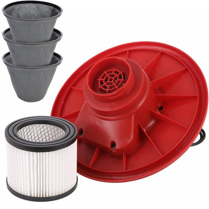 Ash vacuum 20L 1650W fireplace vacuum with HEPA filter + 3X bag filter, 2m suction hose + 4 wheels vacuum cleaner ash vacuum for fireplace SN184