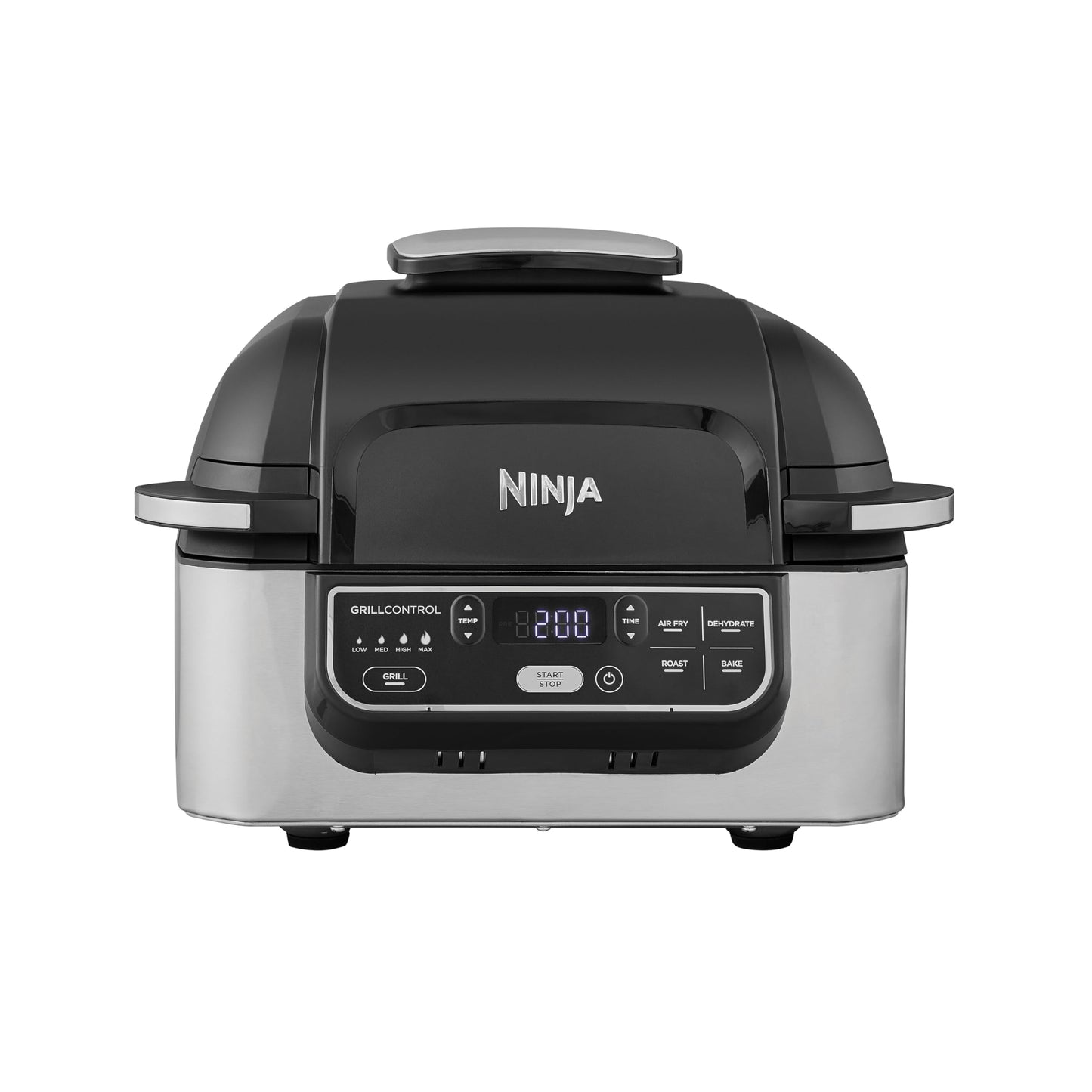 Ninja Foodi Grill & Airfryer, 5.7L air fryer, dishwasher-safe parts, 5-in-1, Black/Silver AG301EU