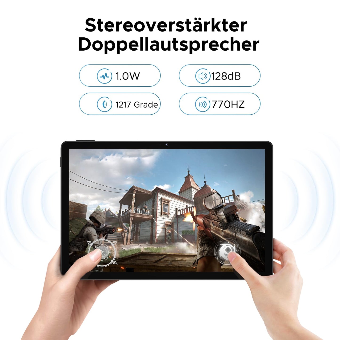DOOGEE U11 Android 15 Tablet 11-inch with 16GB RAM + 128GB ROM (expandable up to 2TB) and 8580mAh battery. Features 13MP+5MP cameras, Octa-Core processor, 2.4G+5G Wi-Fi, GMS/WidevineL1 support, 3.5mm Audio, GPS, Face ID, and OTG. [2025]