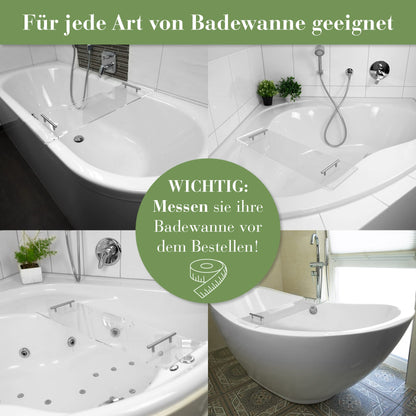 Novana bathtub tray [acrylic glass] | 73cm | bathtub shelf bathtub tray bathtub tray for bathing bathtub accessories tray decoration bathroom bathroom accessories - Choose size now!