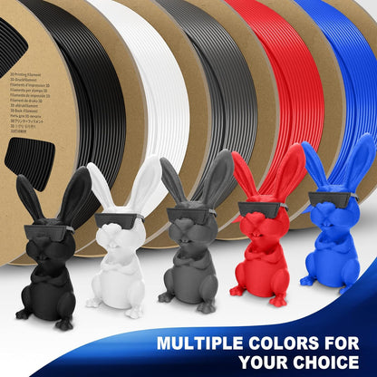JAYO PLA+ Filament 1.75mm, PLA Plus 3D Printer Filament 1.1kg Spools, Dimensional Accuracy +/- 0.02, Transparent Blue PLA+