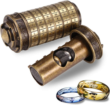 Da Vinci Code Cryptex Valentine's Day gifts for men women them him lock letter password code mini cryptex lock romantic birthday
