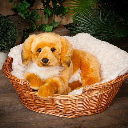 Living Nature Soft Toy - Large Golden Retriever Plush (60cm), Gold-colored
