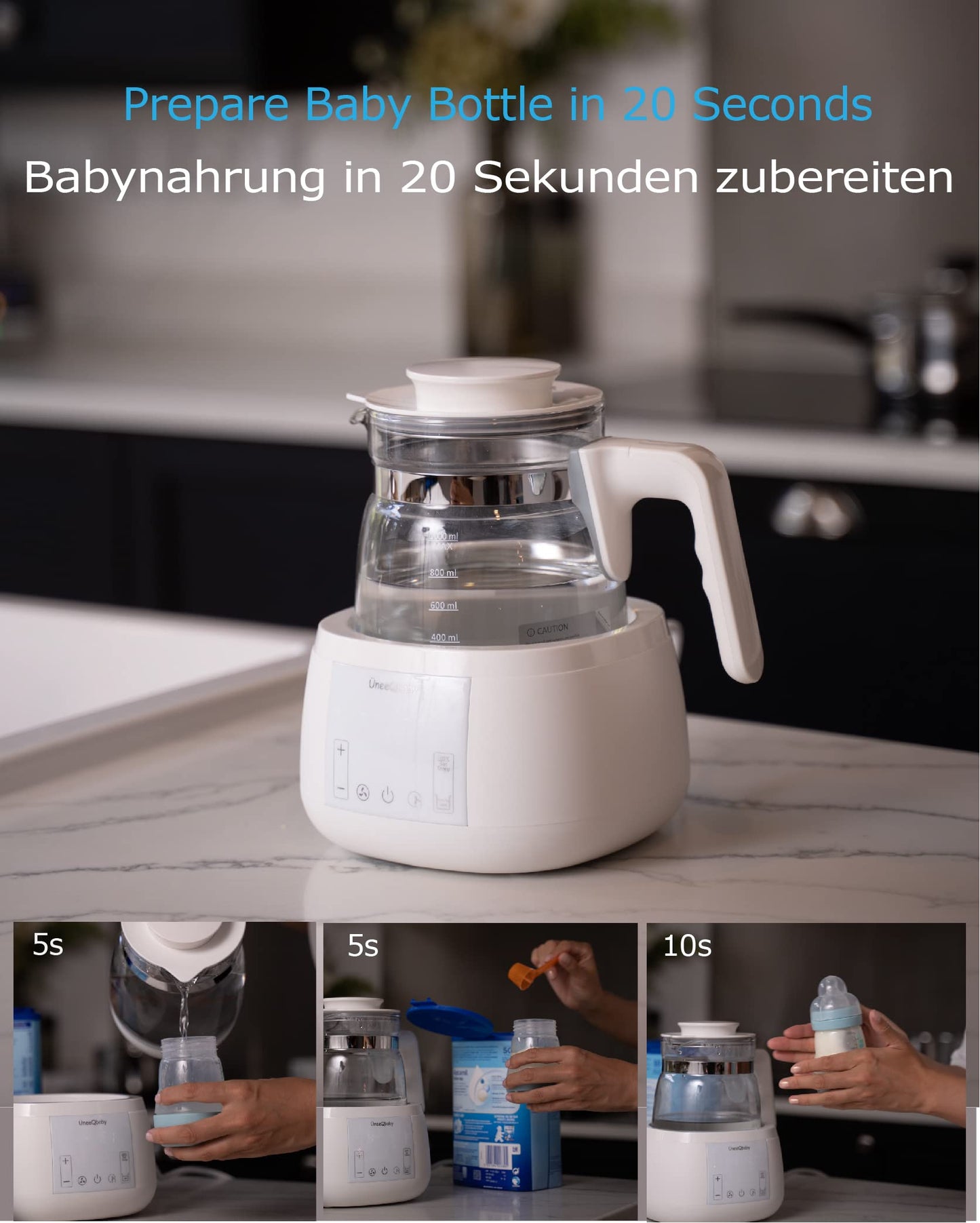 ÜneeQbaby Advanced Baby Bottle Preparation Machine for Baby Food (Baby Food Kettle)